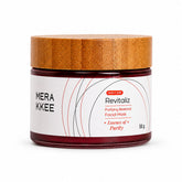 MERAKKEE Purifying Beetroot Facial Mask 50g — glass jar pack shot on white — Beetroot Saffron Honey clean beauty India