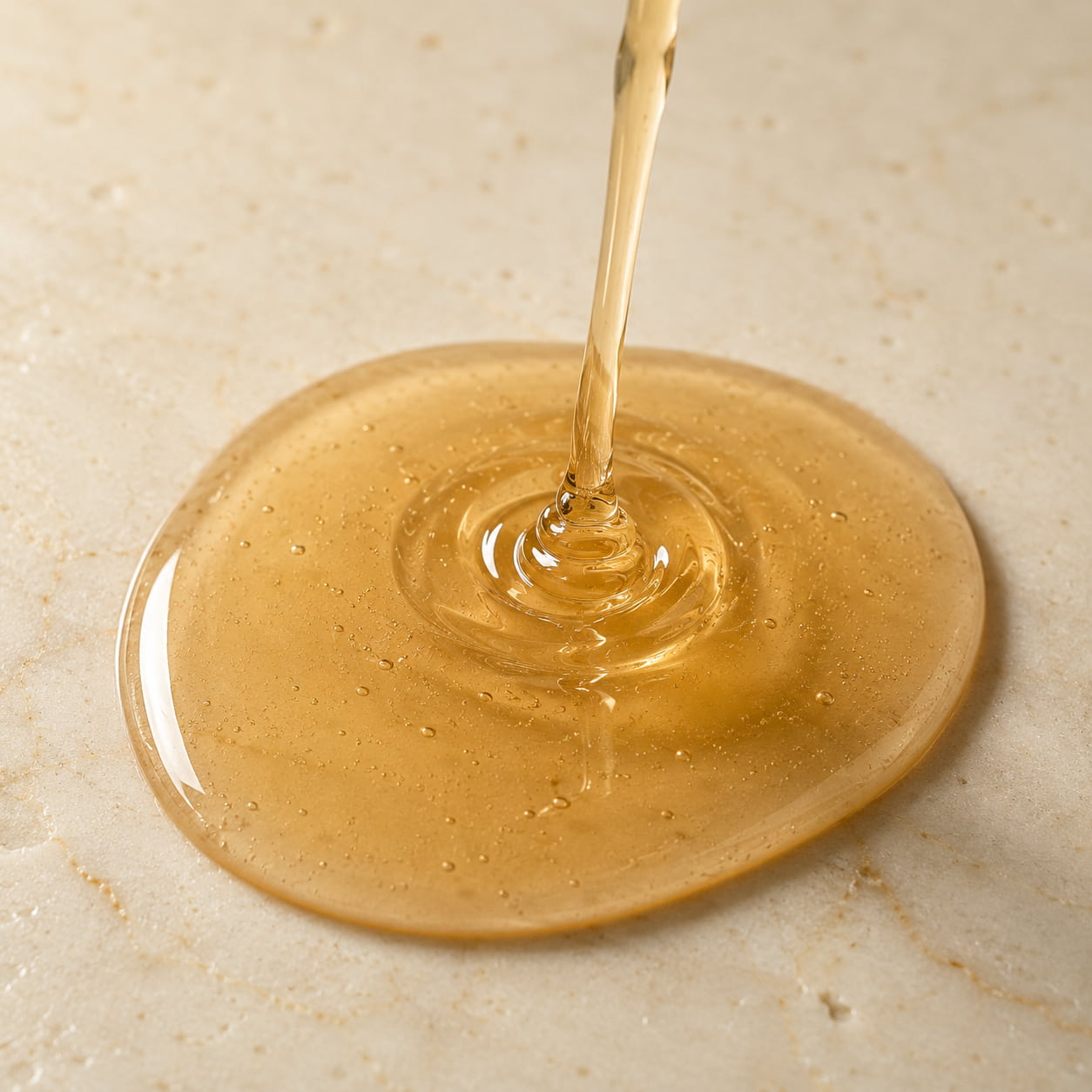 MERAKKEE Essential Hair Deep Cleansing Shampoo — rich lather texture pumped onto palm — Rosemary Geranium Saffron formula