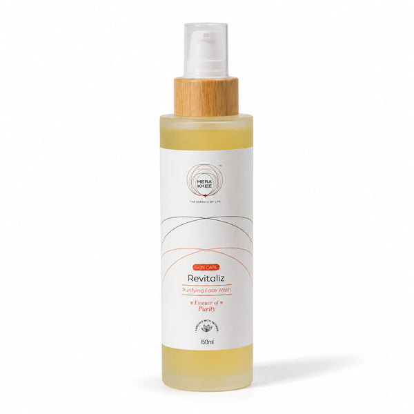 MERAKKEE Purifying Face Wash 150ml — pack shot on white — Neem Saffron Lemon clean face wash India