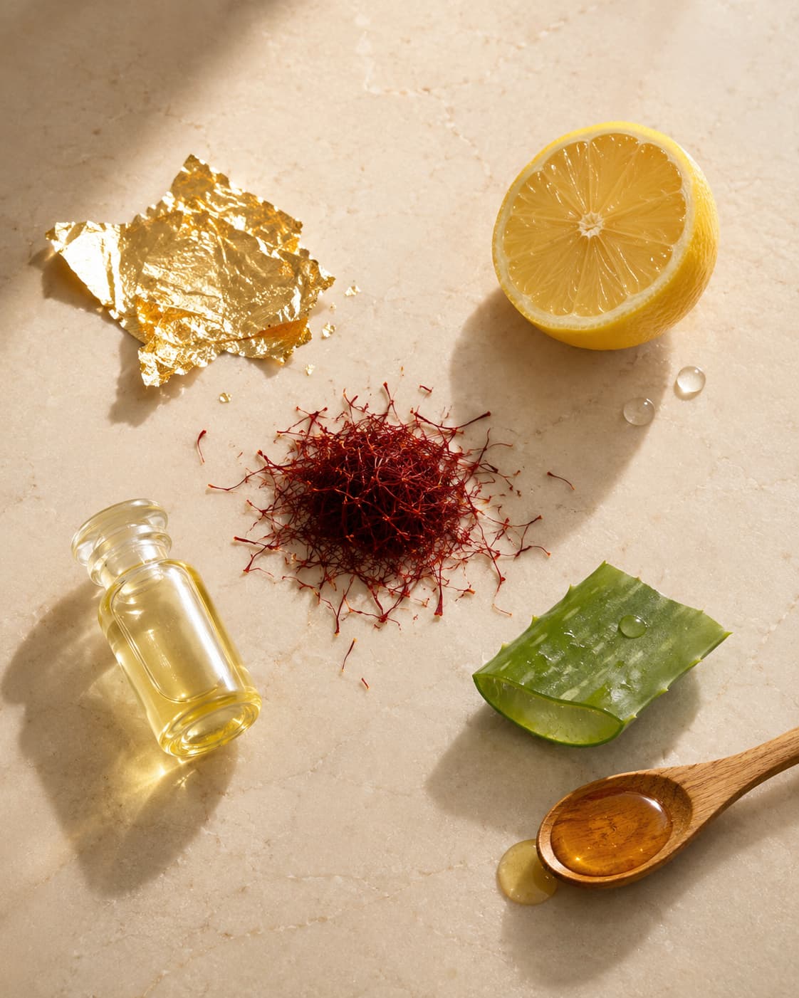 MERAKKEE Radiance 24K Face Wash — hero ingredients 24K Gold Saffron Vitamin C Aloe Vera Almond Oil — clean beauty India